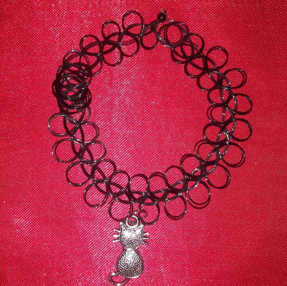 Cat tattoo style bracelet